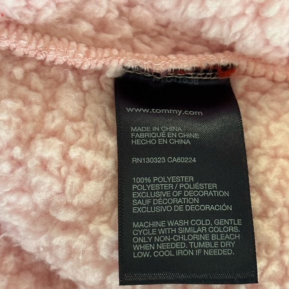 Tommy Hilfiger Baby Girls Minky Hooded Jacket Zip up Fleece ACCEPTING OFFERS - Picture 14 of 16